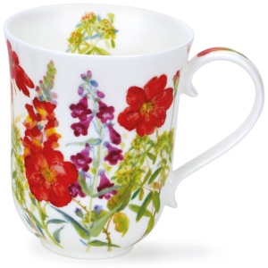 Cottage flowers red