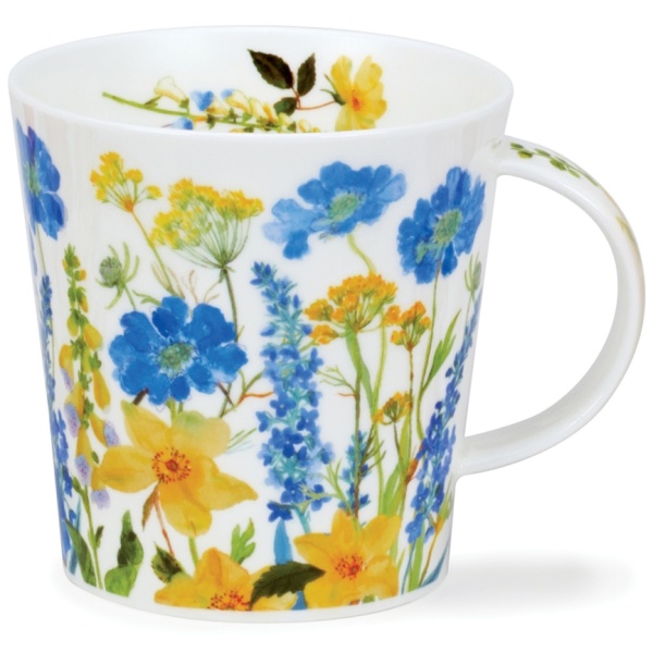 Cottage border blue