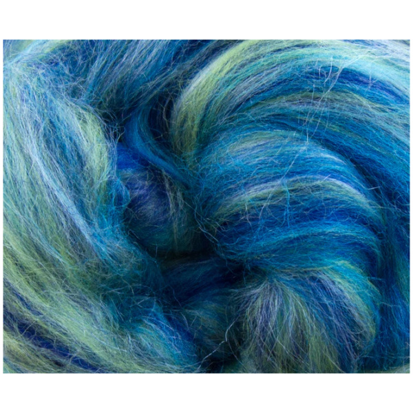 Merino og tussahsilke - Agapantus