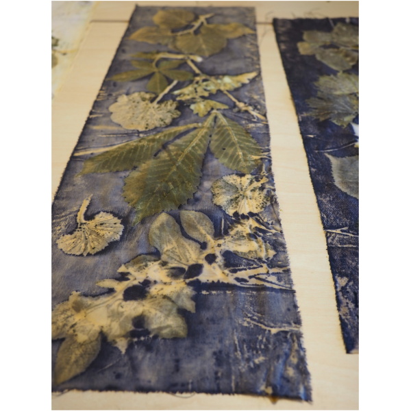 Ecoprint/botanisk trykk på papir og tekstiler 19. og 20. august - Bilde 3